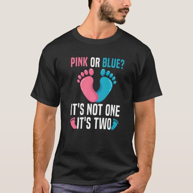 Gender Reveal for Gender Reveal Twin Parents to be T-Shirt (Front)