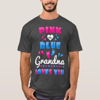 Gender Reveal  For Grandma  Grandparent Love You T-Shirt