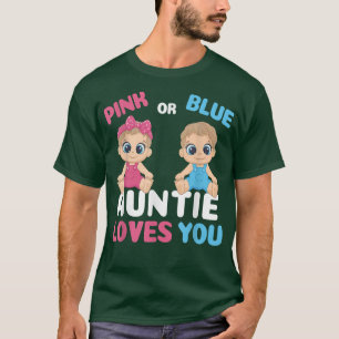 Gender Reveal Funny Grandma Loves You Matching Fam T-Shirt