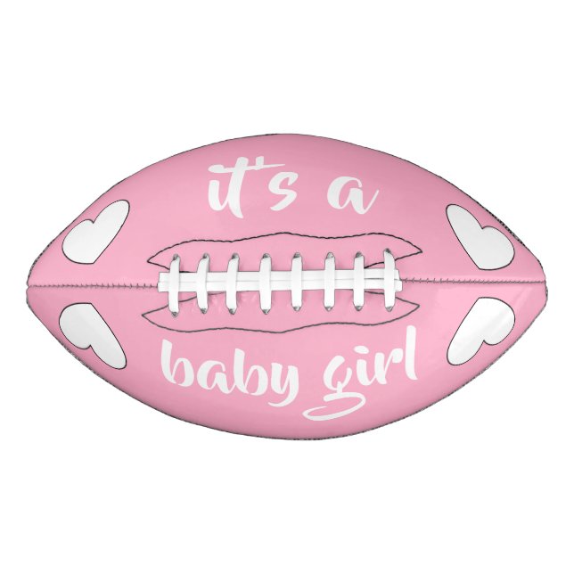 Gender reveal (girl) football by dalDesignNZ (Front)