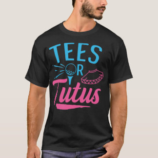 Gender Reveal Golf Design for a Golfing Family gol T-Shirt