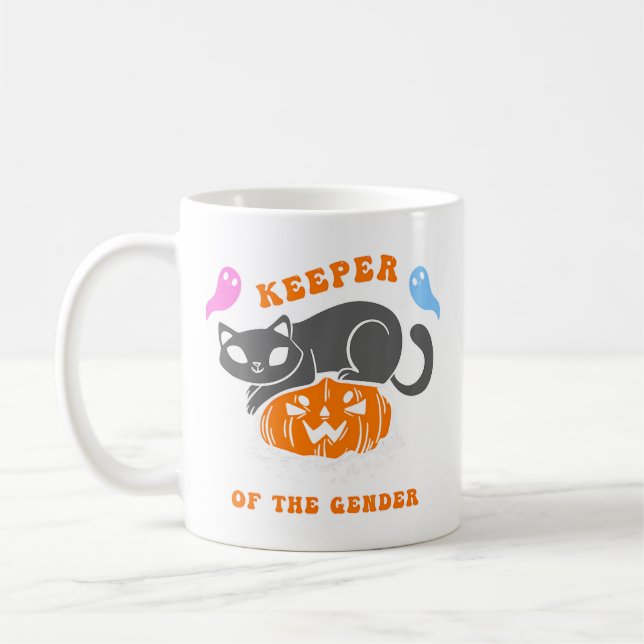 Gender Reveal Halloween Keeper Of The Gender Coffee Mug (Left)