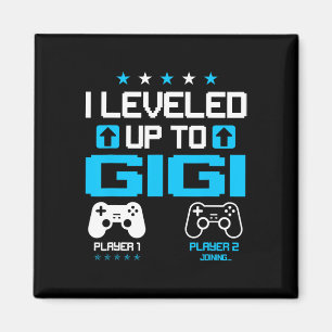 Gender Reveal I Levelled Up To Gigi Video Game Lov Magnet