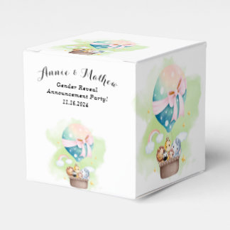  Gender Reveal in Sage Baby Animals Safari  Favour Box