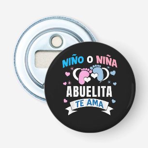 Gender Reveal in Spanish Bottle Opener