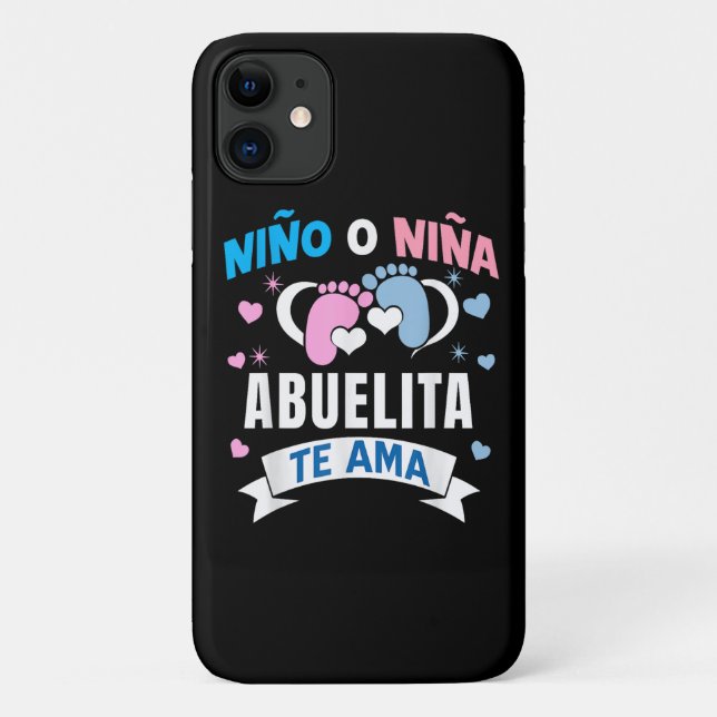 Gender Reveal in Spanish Case-Mate iPhone Case (Back)