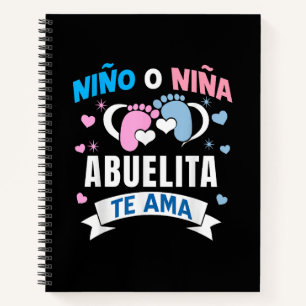 Gender Reveal in Spanish Notebook