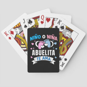 Gender Reveal in Spanish Playing Cards