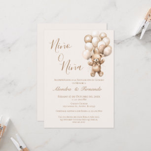 Gender Reveal Invitation