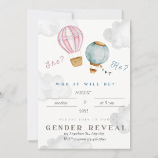 Gender Reveal Invitation