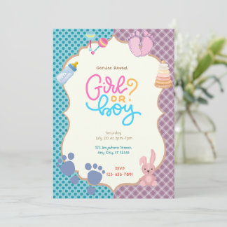 Gender Reveal Invitation
