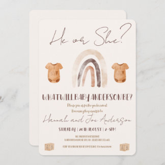 Gender Reveal Invitation