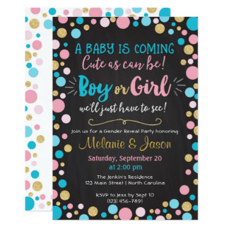 baby gender reveal invitations