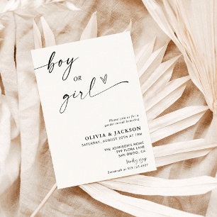 Gender Reveal Invitation Neutral Gender Reveal