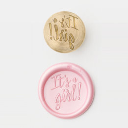 Gender Reveal It's a Girl Wax Seal Stamp