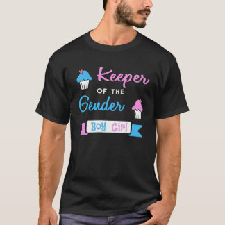 Gender Reveal Keeper Of The Gender Boy Girl T-Shirt