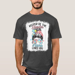 Gender Reveal Keeper Of The Gender Nana Loves You  T-Shirt
