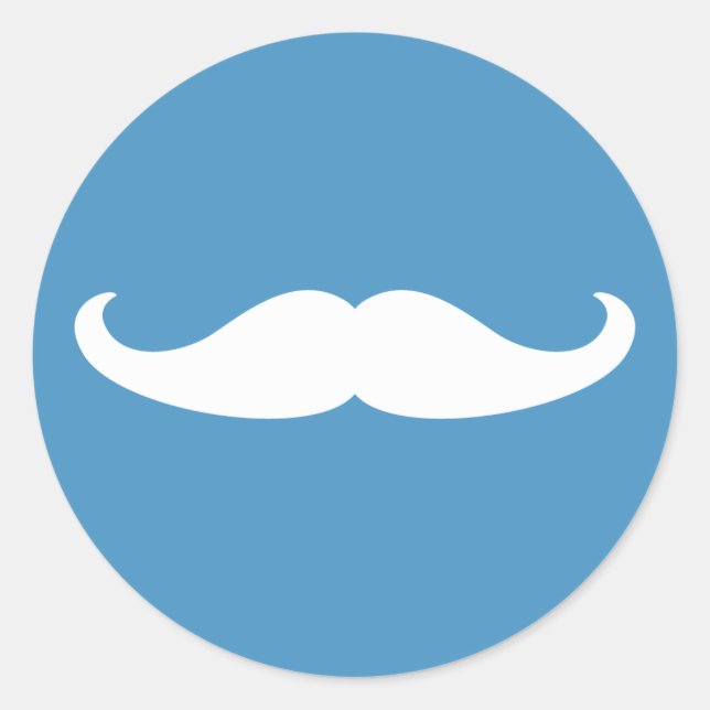 Gender Reveal Moustache Sticker (Front)