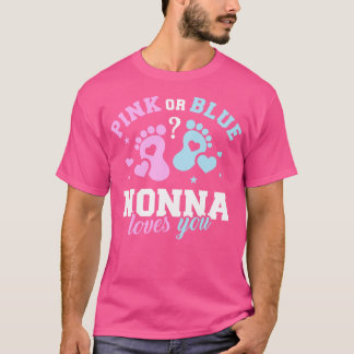 Gender reveal nonna grandma T-Shirt