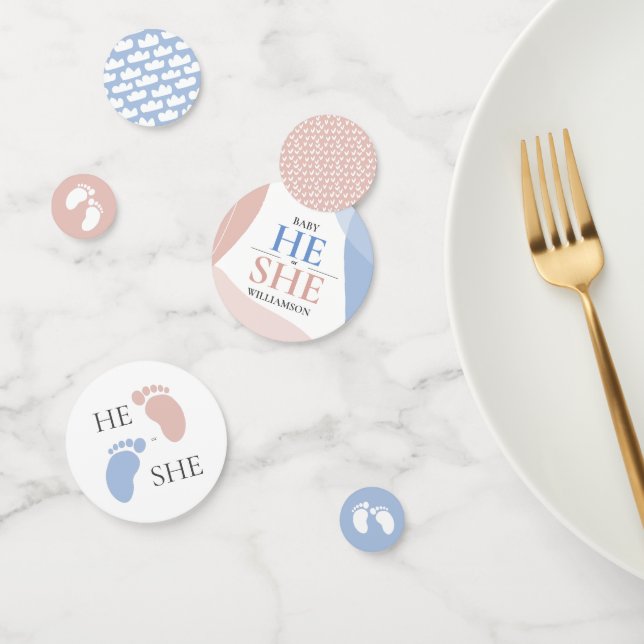 Gender Reveal Party Abstract Decoration Confetti (Group)