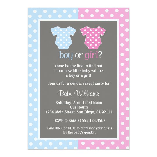 Gender Reveal Party Baby Shower Invitations Zazzle Com Au