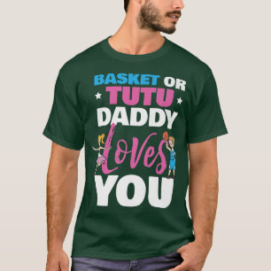 Gender Reveal Party Basketball Ballet Ballerina T-Shirt