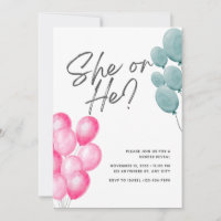 gender reveal party boy or girl balloon