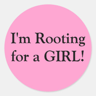 Gender Reveal Party Classic Round Sticker