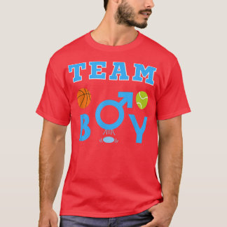 Gender Reveal Party Cool Team Boy  T-Shirt