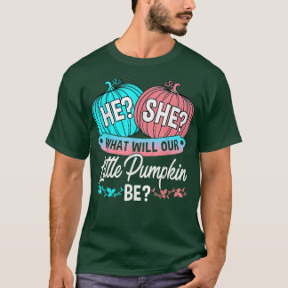 Gender Reveal Party Cute Pumpkin Baby Shower Mum a T-Shirt