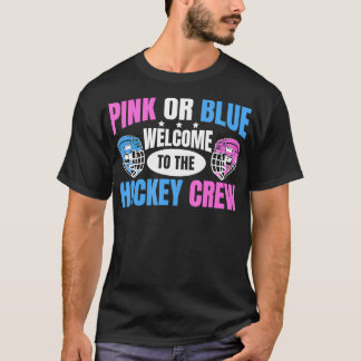 Gender Reveal Party Design for an Ice Hockey Playe T-Shirt