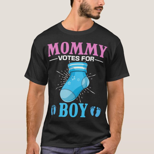 Gender Reveal Party Future Mum Team Boy Gender Rev T-Shirt (Front)