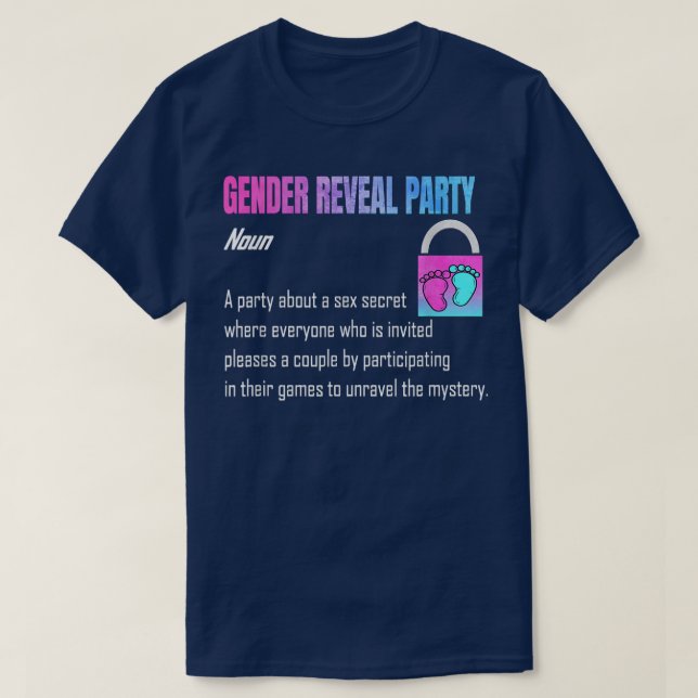 Gender Reveal Party  Gender Reveal  T-Shirt (Design Front)