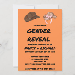 Gender Reveal Party Invitation