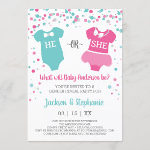 Gender Reveal Party Invitation
