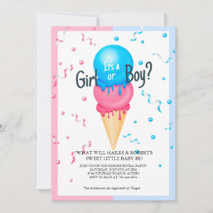 Gender Reveal Party Invitation