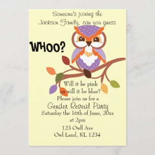 Gender Reveal Party Invitation