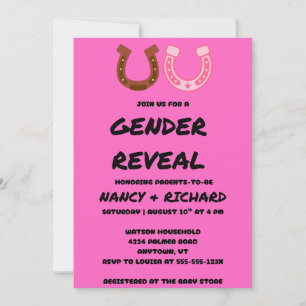 Gender Reveal Party Invitation