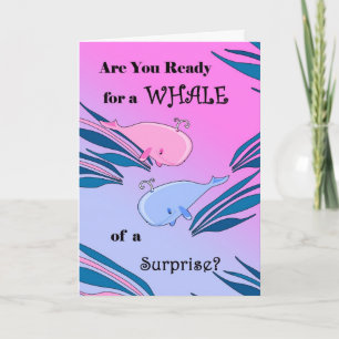 Gender Reveal Party Invitation Card