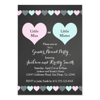 reveal party invitations