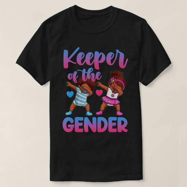 Gender Reveal Party Keeper of the Gender-gigapixel T-Shirt (Design Front)