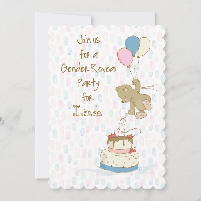 Gender Reveal Party Personalised Invitation (Front)