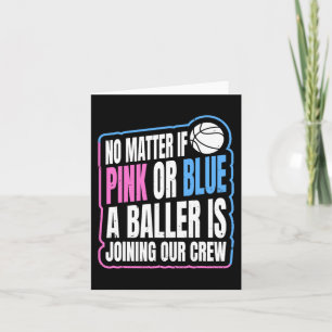 Gender Reveal Party Quote for a Basketball Player Card