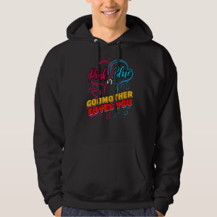 Gender Reveal Party Team Baby Shower Pinkness Blue Hoodie