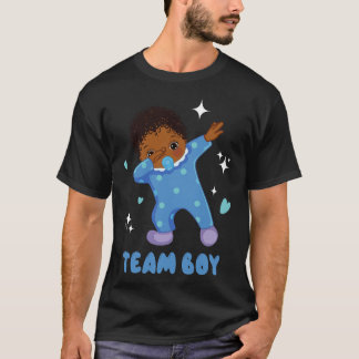 Gender Reveal Party Team boy Baby Announcement Gif T-Shirt