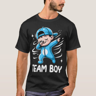 Gender Reveal Party Team Boy Baby Announcement T-Shirt