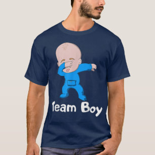 Gender Reveal Party Team Boy Dabbing Baby T-Shirt