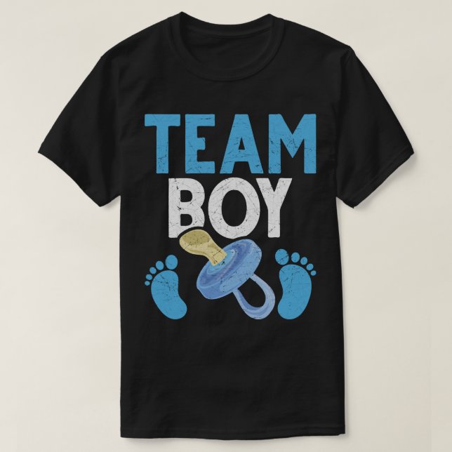 Gender Reveal Party Team Boy Future Parents Gender T-Shirt (Design Front)