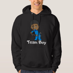 Gender Reveal Party Team Girl Cute Dabbing Black B Hoodie