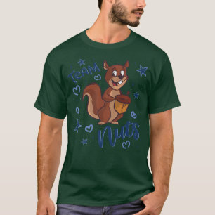 Gender Reveal Party Team Nuts Funny Blue Boy Newbo T-Shirt